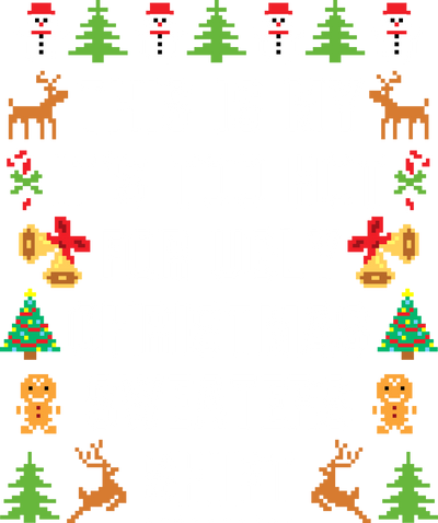 Too Hot Bells Gingerbread & Snowman Ugly Sweater DTF (direct-to-film) Transfer