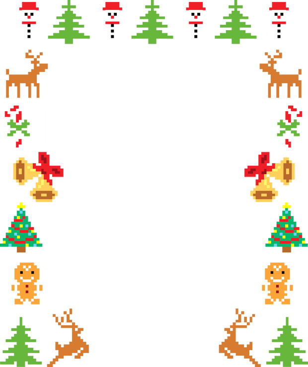 Too Hot Bells Gingerbread & Snowman Ugly Sweater DTF (direct-to-film) Transfer