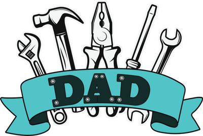 Tools With Dad Banner DTF (direct-to-film) Transfer