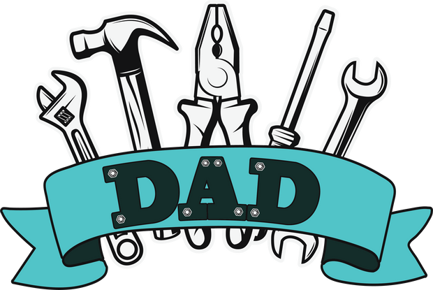 Tools With Dad Banner DTF (direct-to-film) Transfer