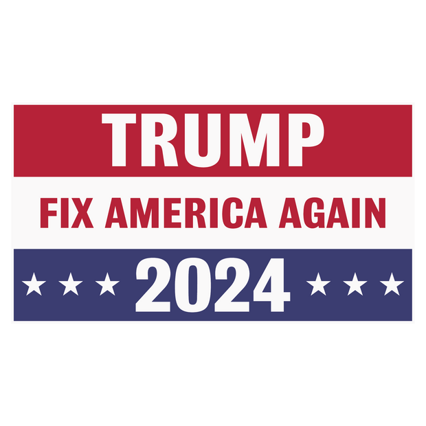 Trump 2024 Fix America Again DTF (direct-to-film) Transfer