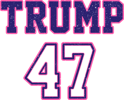 Trump 47 Distressed DTF (direct-to-film) Transfer