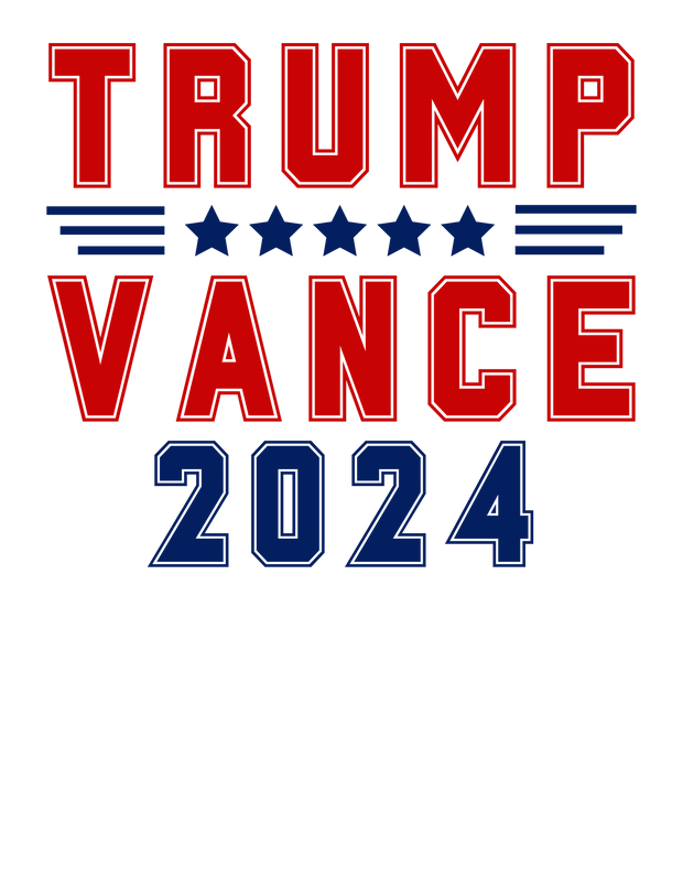 Trump Vance 2024 DTF (direct-to-film) Transfer