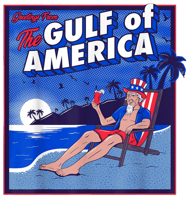 Trump in Shorts on the Beach Gulf of America DTF (direct-to-film) Transfer