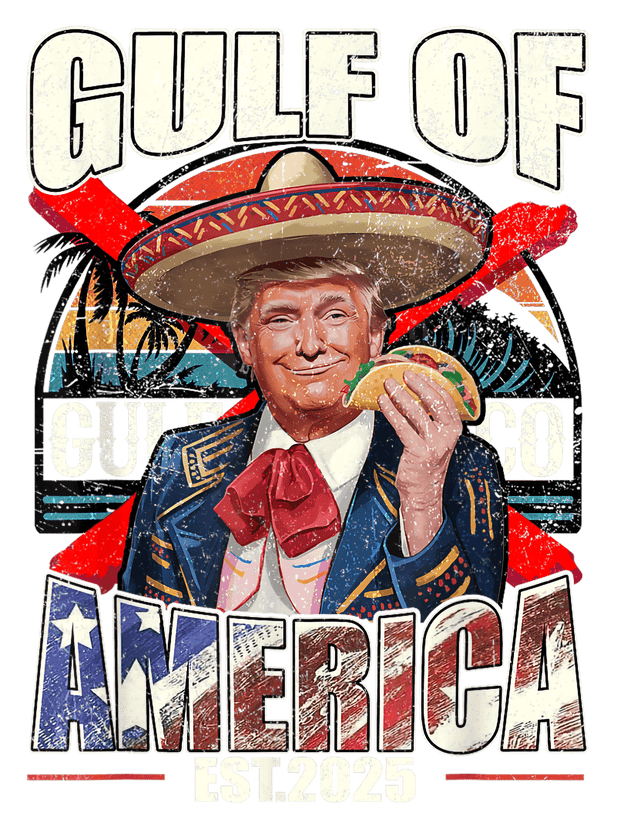 Trump with Taco Gulf of America DTF (direct-to-film) Transfer