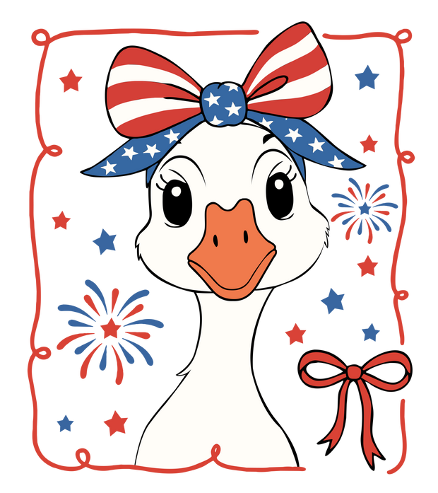 USA Bow DTF (direct-to-film) Transfer