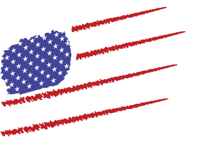 USA Flag Jet Smoke DTF (direct-to-film) Transfer