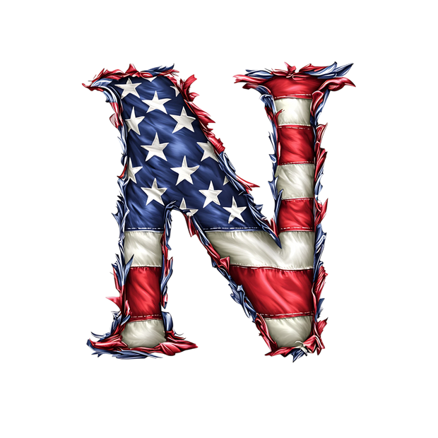 USA Letter N DTF (direct-to-film) Transfer