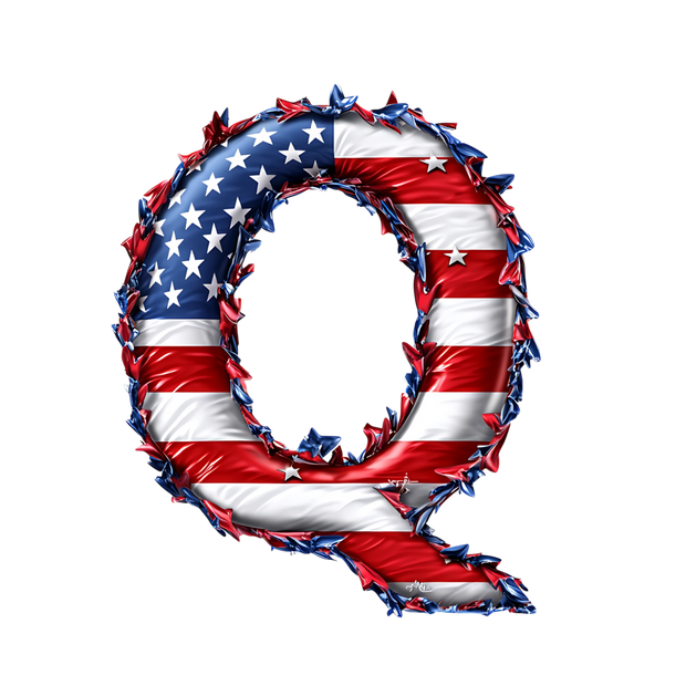 USA Letter Q DTF (direct-to-film) Transfer