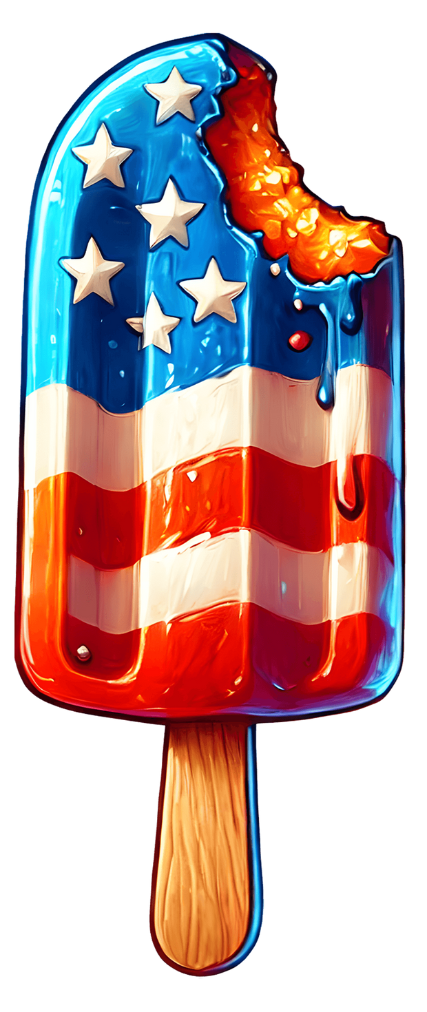 USA Popsicle DTF (direct-to-film) Transfer