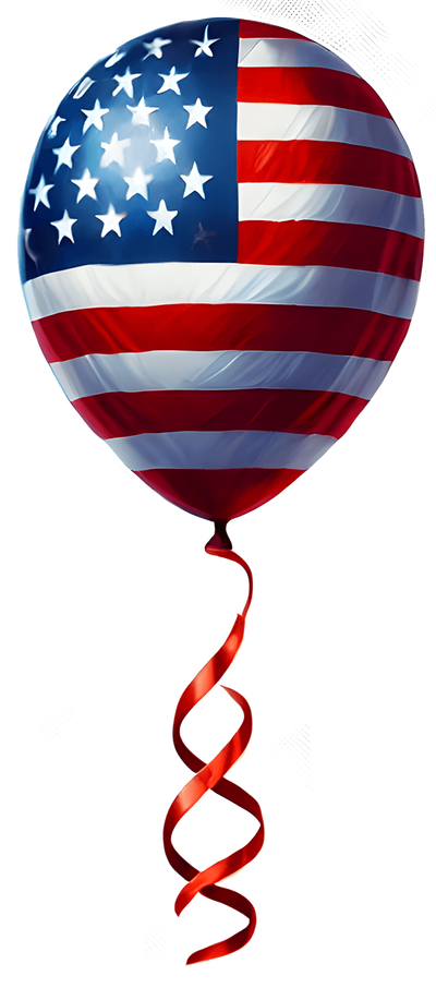 USA Single Balloon DTF (direct-to-film) Transfer