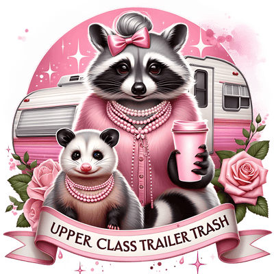 Upper Class Trailer Trash DTF (direct-to-film) Transfer