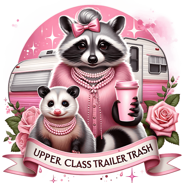 Upper Class Trailer Trash DTF (direct-to-film) Transfer