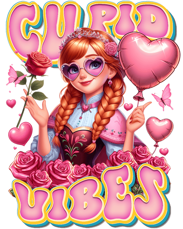 Valentine Cupid Vibes Anna DTF (direct-to-film) Transfer