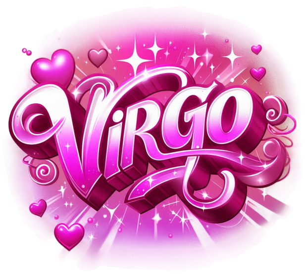 Virgo 2 Pink Zodiac DTF (direct-to-film) Transfer