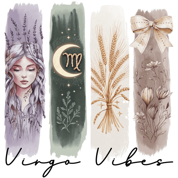 Virgo Vibes 4 Brush Strokes DTF (direct-to-film) Transfer