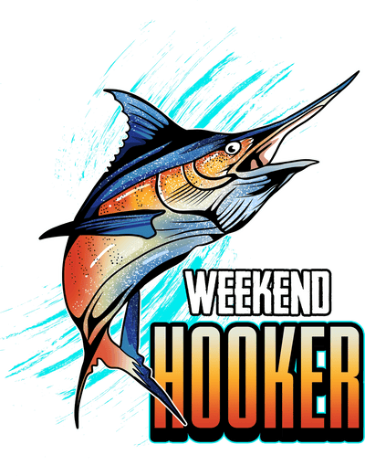 Weekend Hooker Fish DTF (direct-to-film) Transfer