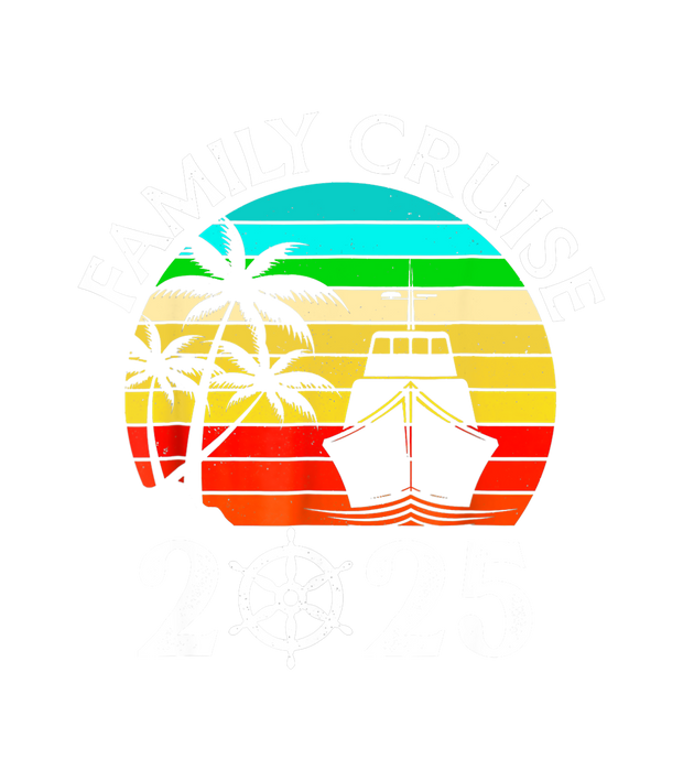 White Family Cruise DTF (direct-to-film) Transfer