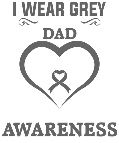 White Font I Wear Grey for My Dad DTF (direct to film) Transfer