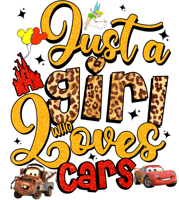 Who Loves Cars Valentine DTF (direct-to-film) Transfer