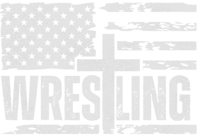 Wrestling Cross & Flag DTF (direct-to-film) Transfer