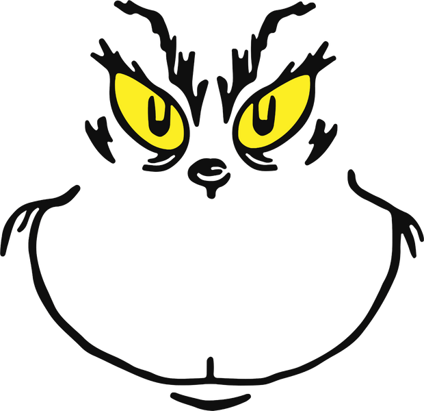 Yellow Eyed G Man Christmas DTF (direct-to-film) Transfer