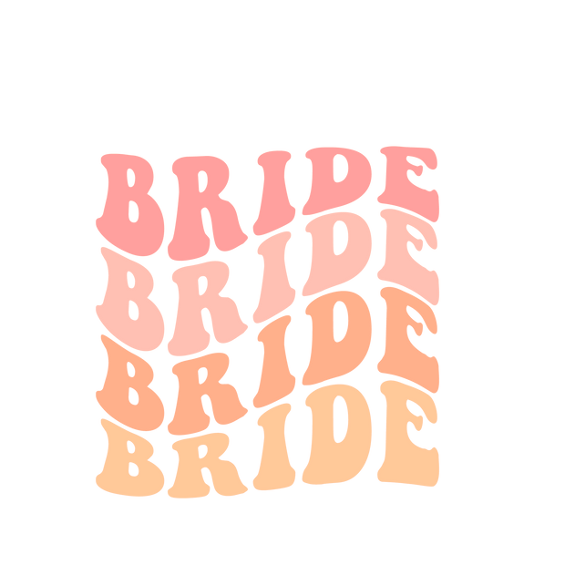 Bachelorette (Bride Bride Bride Bride Retro) - DTFreadytopress