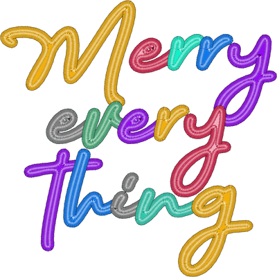 Merry Every Thing DTF (direct-to-film) Transfer