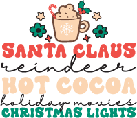 Christmas (Santa Clause Cocoa and Lights) - DTFreadytopress