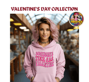 Gildan Hoodie with 11" Pink Somebody's Fine Ass Valentine - Twisted Image Transfers