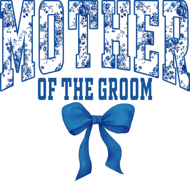 Mother of the Groom Blue Ribbon DTF (direct-to-film) Transfer