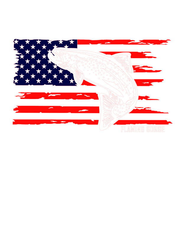 Outdoor Living (FISH FLAG BACK OF SHIRT) - DTFreadytopress