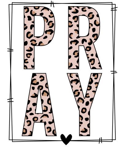 Religion (Pray Frame (Pink + Leopard) - DTFreadytopress