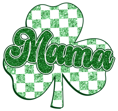 Retro Mama Shamrock  DTF (direct to film)