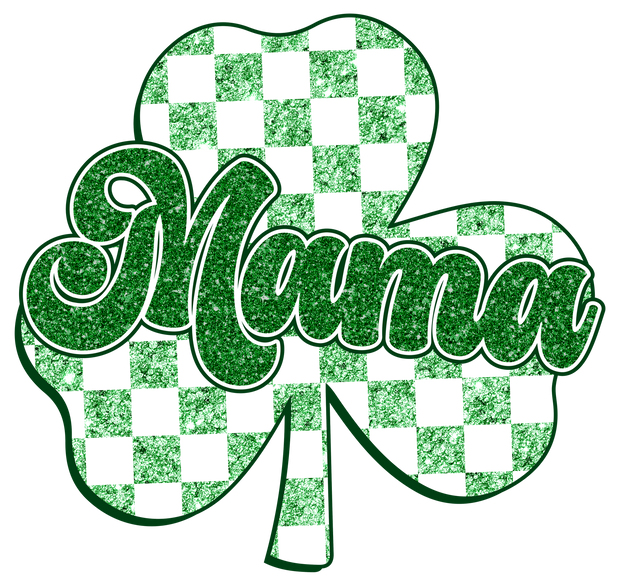 Retro Mama Shamrock  DTF (direct to film)