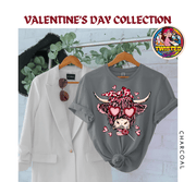 Softstyle Gildan T-Shirt with 11' Valentine's Day Cow - Twisted Image Transfers