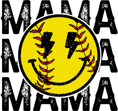 Sports (Mama Softball (Smiley) - DTFreadytopress