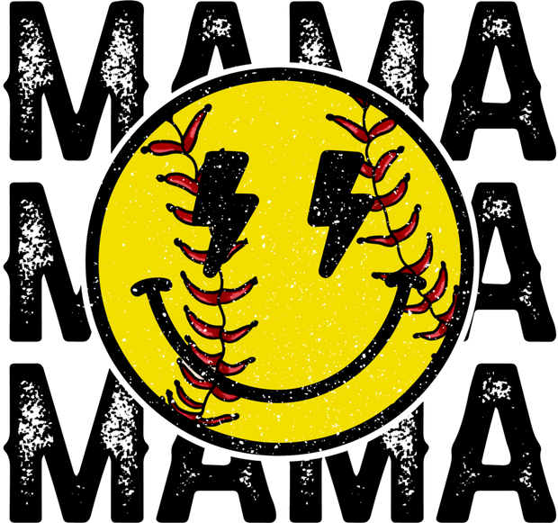 Sports (Mama Softball (Smiley) - DTFreadytopress