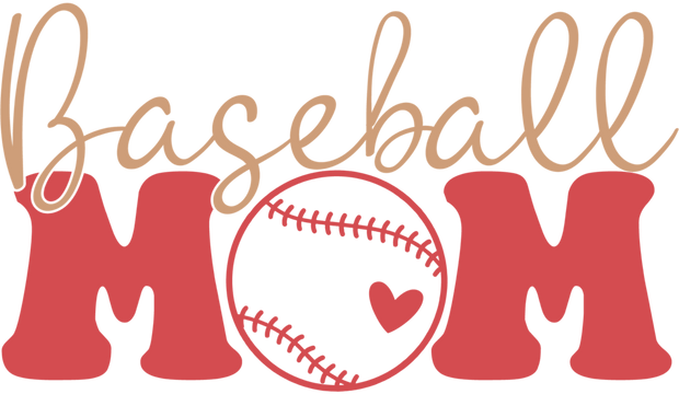 Sports/Mom (Baseball Mom (Retro) - DTFreadytopress