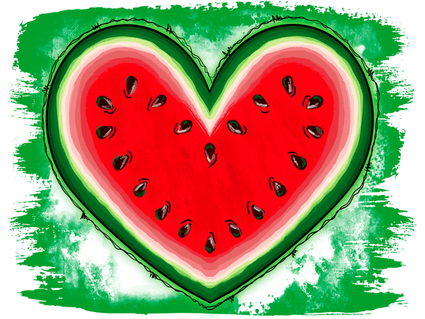 Summer (Watermelon Heart Green) - DTFreadytopress