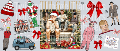 Thug Life Candy Stripe Bows