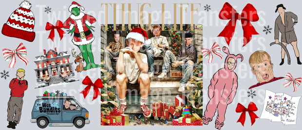 Thug Life Candy Stripe Bows