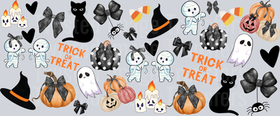 Trick or Treat 16oz UV DTF Libby Cup Wrap