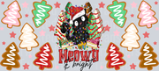 116-Cat christmas meowy And Bright-animal Christmas-Cartoon Christmas-Christmas Tree-Snowman Christmas