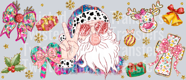 Santa Claus in Cheetah Hat