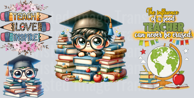 Teach Love Inspire 16oz UV DTF Libby Wrap